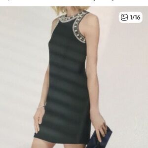 New Beaded Sheath dress size L MSK